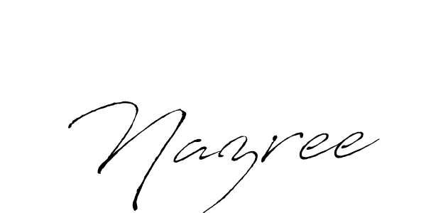 You should practise on your own different ways (Antro_Vectra) to write your name (Nazree) in signature. don't let someone else do it for you. Nazree signature style 6 images and pictures png