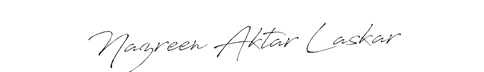 Design your own signature with our free online signature maker. With this signature software, you can create a handwritten (Antro_Vectra) signature for name Nazreen Aktar Laskar. Nazreen Aktar Laskar signature style 6 images and pictures png