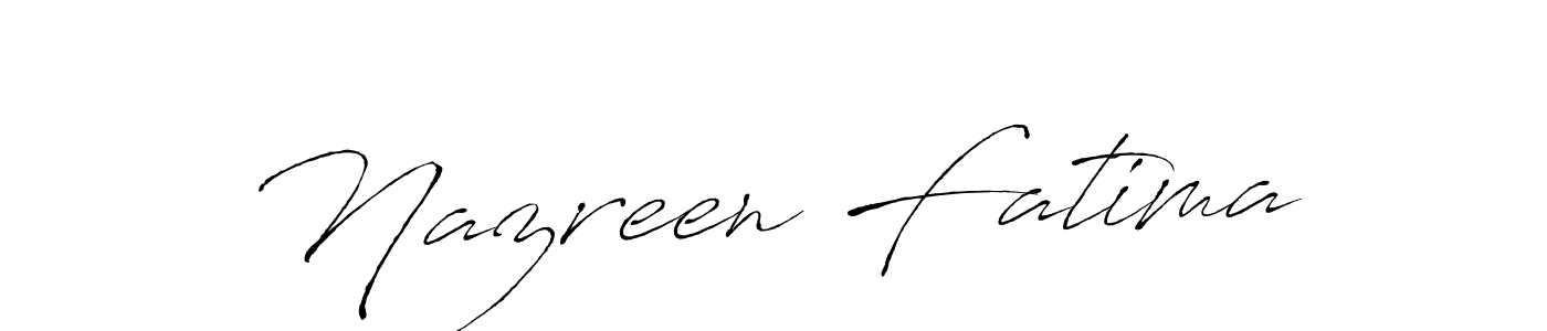 Nazreen Fatima stylish signature style. Best Handwritten Sign (Antro_Vectra) for my name. Handwritten Signature Collection Ideas for my name Nazreen Fatima. Nazreen Fatima signature style 6 images and pictures png