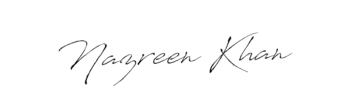 You should practise on your own different ways (Antro_Vectra) to write your name (Nazreen Khan) in signature. don't let someone else do it for you. Nazreen Khan signature style 6 images and pictures png