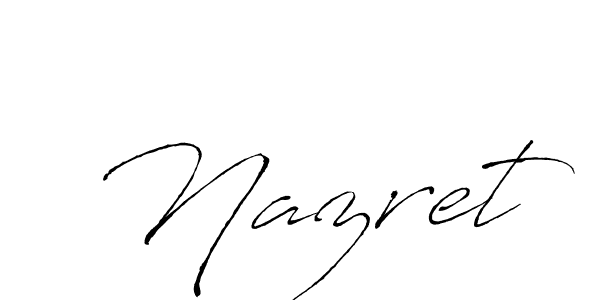 Also we have Nazret name is the best signature style. Create professional handwritten signature collection using Antro_Vectra autograph style. Nazret signature style 6 images and pictures png