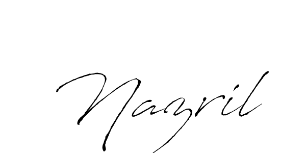 Also we have Nazril name is the best signature style. Create professional handwritten signature collection using Antro_Vectra autograph style. Nazril signature style 6 images and pictures png
