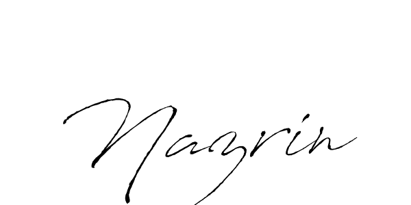 How to make Nazrin name signature. Use Antro_Vectra style for creating short signs online. This is the latest handwritten sign. Nazrin signature style 6 images and pictures png