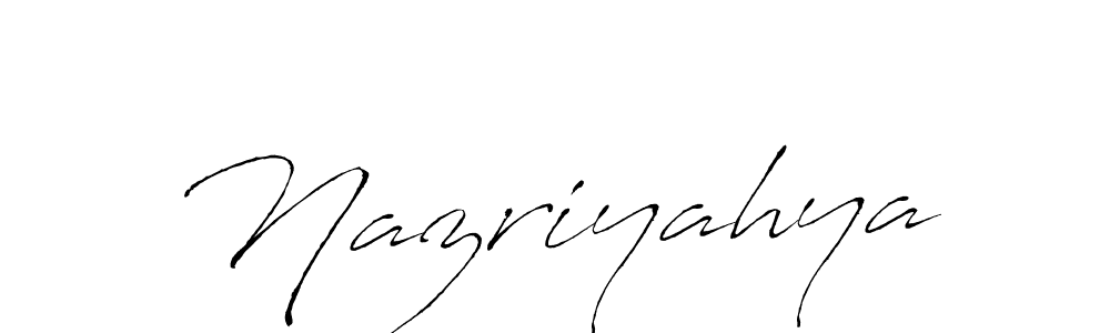 Nazriyahya stylish signature style. Best Handwritten Sign (Antro_Vectra) for my name. Handwritten Signature Collection Ideas for my name Nazriyahya. Nazriyahya signature style 6 images and pictures png