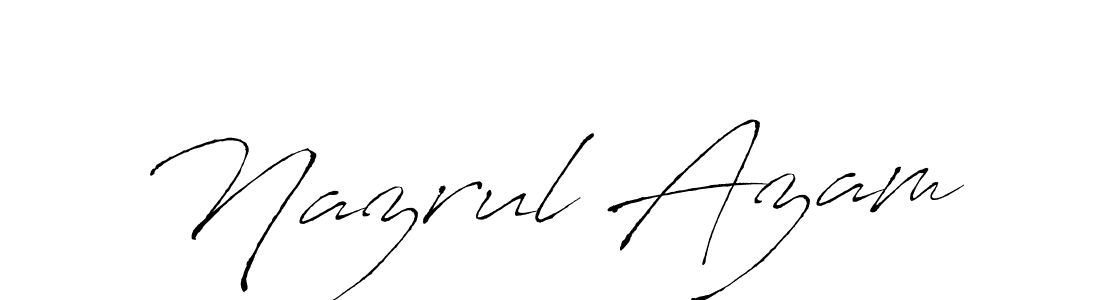 How to make Nazrul Azam signature? Antro_Vectra is a professional autograph style. Create handwritten signature for Nazrul Azam name. Nazrul Azam signature style 6 images and pictures png