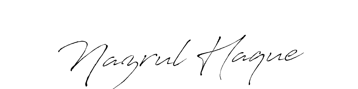 The best way (Antro_Vectra) to make a short signature is to pick only two or three words in your name. The name Nazrul Haque include a total of six letters. For converting this name. Nazrul Haque signature style 6 images and pictures png