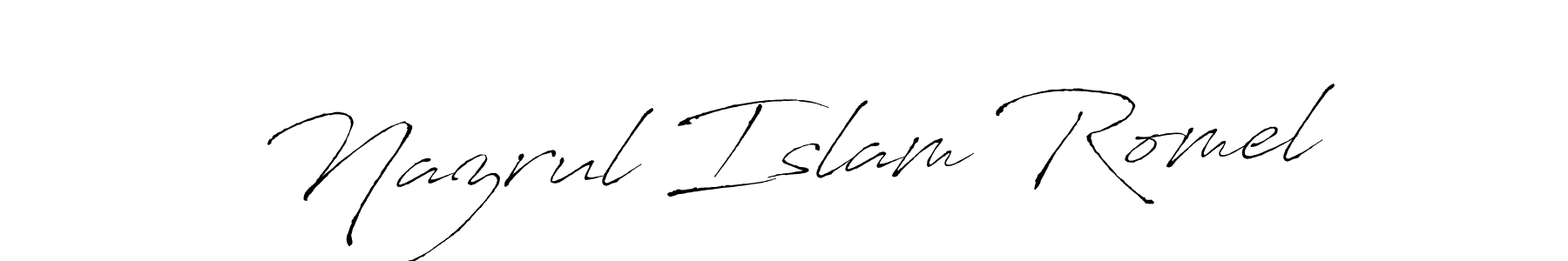 This is the best signature style for the Nazrul Islam Romel name. Also you like these signature font (Antro_Vectra). Mix name signature. Nazrul Islam Romel signature style 6 images and pictures png