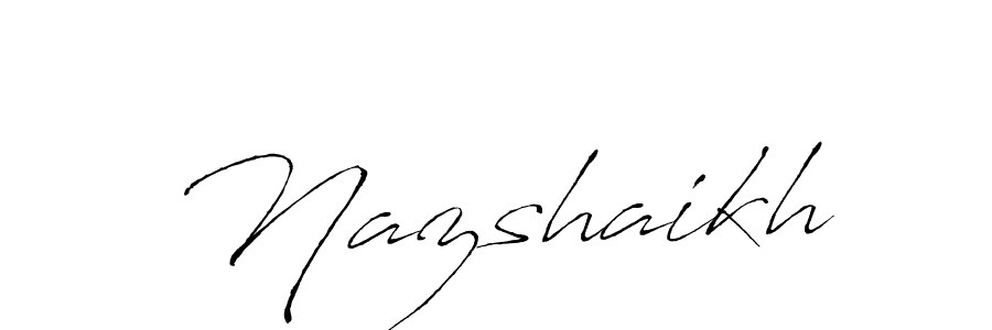 Also we have Nazshaikh name is the best signature style. Create professional handwritten signature collection using Antro_Vectra autograph style. Nazshaikh signature style 6 images and pictures png