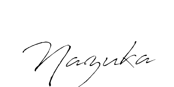 Design your own signature with our free online signature maker. With this signature software, you can create a handwritten (Antro_Vectra) signature for name Nazuka. Nazuka signature style 6 images and pictures png