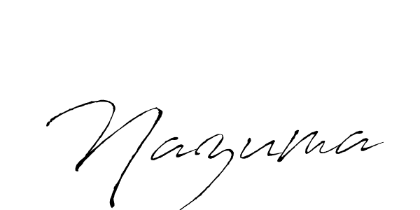 Antro_Vectra is a professional signature style that is perfect for those who want to add a touch of class to their signature. It is also a great choice for those who want to make their signature more unique. Get Nazuma name to fancy signature for free. Nazuma signature style 6 images and pictures png