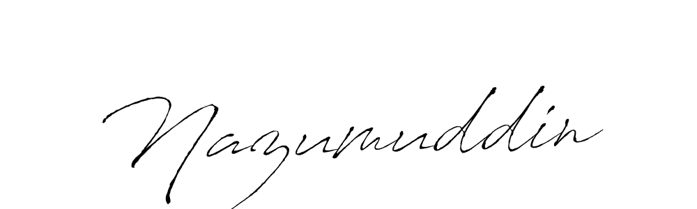 Design your own signature with our free online signature maker. With this signature software, you can create a handwritten (Antro_Vectra) signature for name Nazumuddin. Nazumuddin signature style 6 images and pictures png