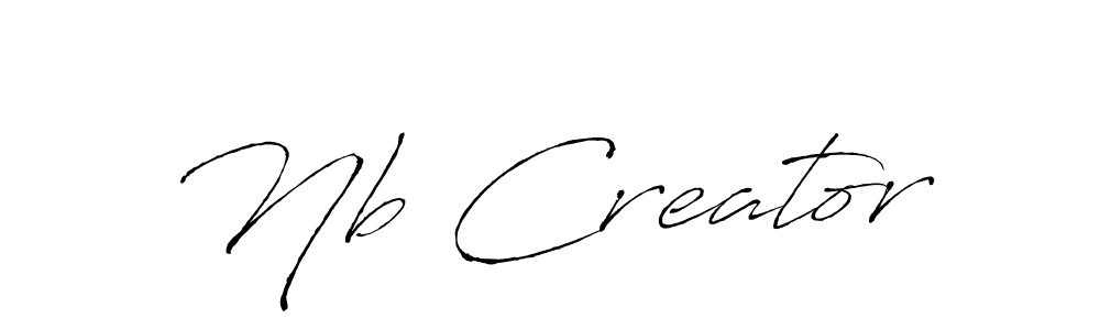 Design your own signature with our free online signature maker. With this signature software, you can create a handwritten (Antro_Vectra) signature for name Nb Creator. Nb Creator signature style 6 images and pictures png