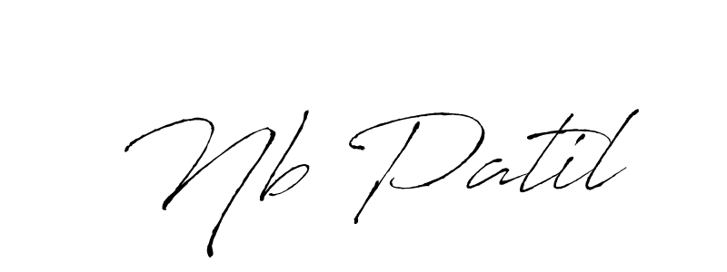 How to make Nb Patil signature? Antro_Vectra is a professional autograph style. Create handwritten signature for Nb Patil name. Nb Patil signature style 6 images and pictures png
