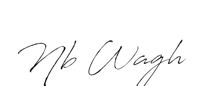 The best way (Antro_Vectra) to make a short signature is to pick only two or three words in your name. The name Nb Wagh include a total of six letters. For converting this name. Nb Wagh signature style 6 images and pictures png