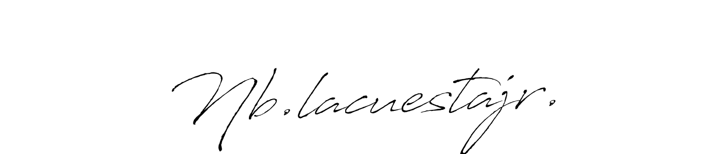 Design your own signature with our free online signature maker. With this signature software, you can create a handwritten (Antro_Vectra) signature for name Nb.lacuestajr.. Nb.lacuestajr. signature style 6 images and pictures png