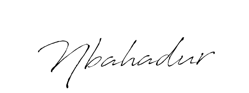 Use a signature maker to create a handwritten signature online. With this signature software, you can design (Antro_Vectra) your own signature for name Nbahadur. Nbahadur signature style 6 images and pictures png