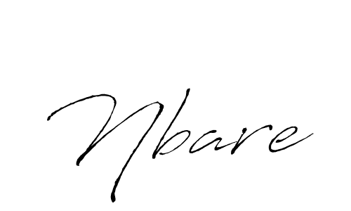 Nbare stylish signature style. Best Handwritten Sign (Antro_Vectra) for my name. Handwritten Signature Collection Ideas for my name Nbare. Nbare signature style 6 images and pictures png