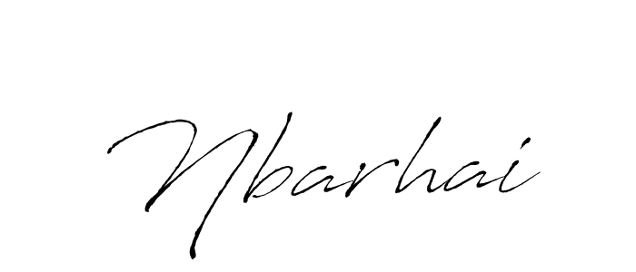 Design your own signature with our free online signature maker. With this signature software, you can create a handwritten (Antro_Vectra) signature for name Nbarhai. Nbarhai signature style 6 images and pictures png