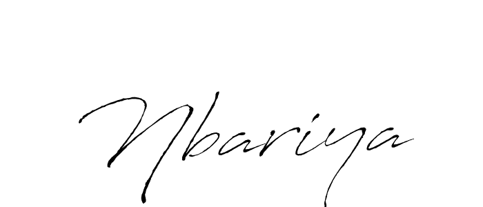 Create a beautiful signature design for name Nbariya. With this signature (Antro_Vectra) fonts, you can make a handwritten signature for free. Nbariya signature style 6 images and pictures png