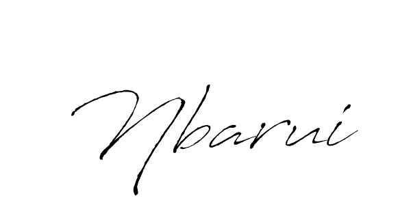 Use a signature maker to create a handwritten signature online. With this signature software, you can design (Antro_Vectra) your own signature for name Nbarui. Nbarui signature style 6 images and pictures png