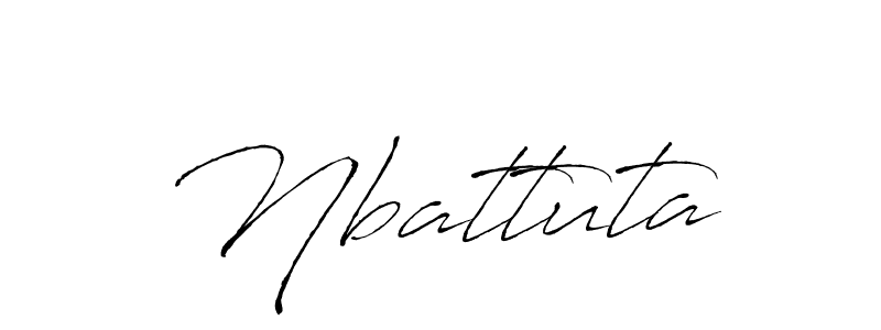 Use a signature maker to create a handwritten signature online. With this signature software, you can design (Antro_Vectra) your own signature for name Nbattuta. Nbattuta signature style 6 images and pictures png