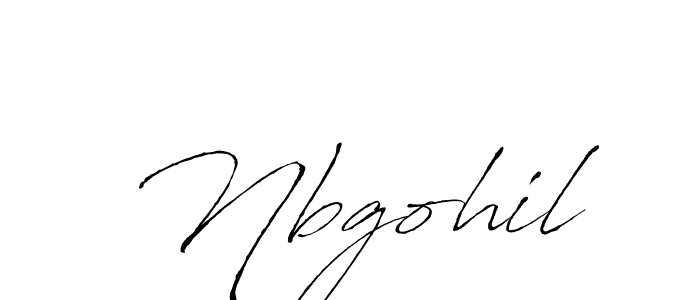 The best way (Antro_Vectra) to make a short signature is to pick only two or three words in your name. The name Nbgohil include a total of six letters. For converting this name. Nbgohil signature style 6 images and pictures png