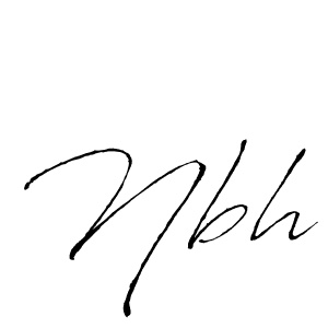 Nbh stylish signature style. Best Handwritten Sign (Antro_Vectra) for my name. Handwritten Signature Collection Ideas for my name Nbh. Nbh signature style 6 images and pictures png