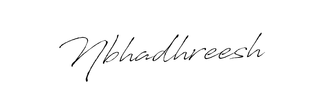 The best way (Antro_Vectra) to make a short signature is to pick only two or three words in your name. The name Nbhadhreesh include a total of six letters. For converting this name. Nbhadhreesh signature style 6 images and pictures png