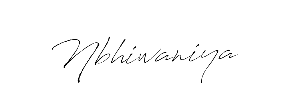 Similarly Antro_Vectra is the best handwritten signature design. Signature creator online .You can use it as an online autograph creator for name Nbhiwaniya. Nbhiwaniya signature style 6 images and pictures png