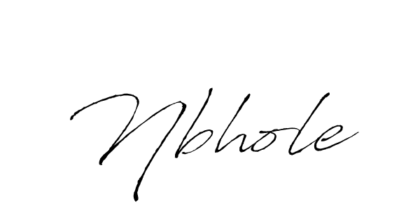 Make a beautiful signature design for name Nbhole. With this signature (Antro_Vectra) style, you can create a handwritten signature for free. Nbhole signature style 6 images and pictures png