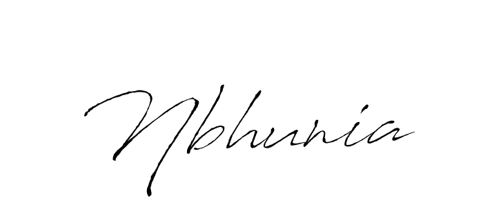 Also we have Nbhunia name is the best signature style. Create professional handwritten signature collection using Antro_Vectra autograph style. Nbhunia signature style 6 images and pictures png