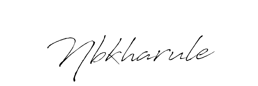 Design your own signature with our free online signature maker. With this signature software, you can create a handwritten (Antro_Vectra) signature for name Nbkharule. Nbkharule signature style 6 images and pictures png