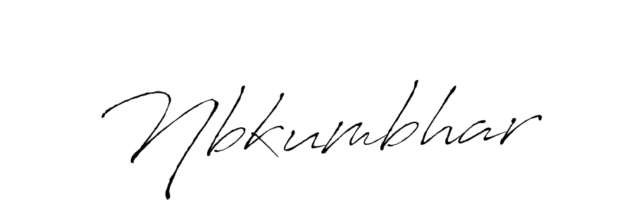 Design your own signature with our free online signature maker. With this signature software, you can create a handwritten (Antro_Vectra) signature for name Nbkumbhar. Nbkumbhar signature style 6 images and pictures png