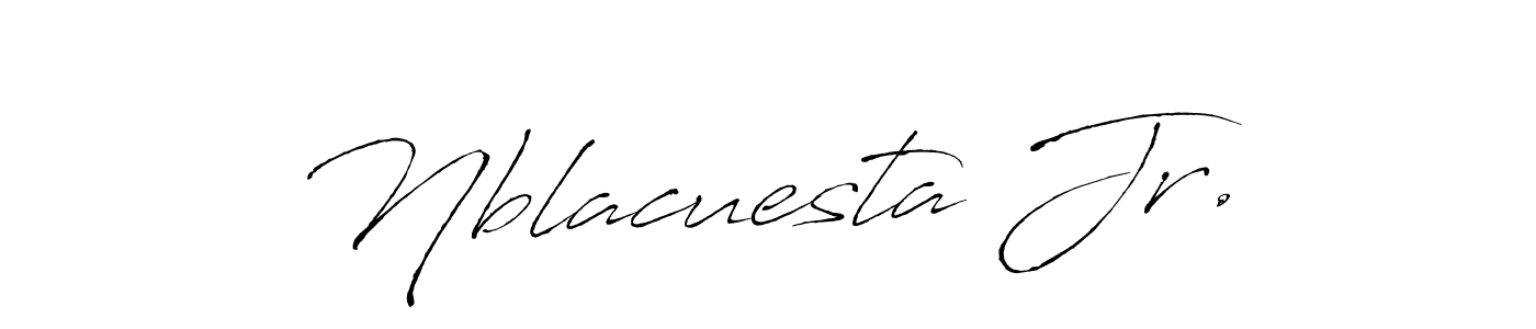 Nblacuesta Jr. stylish signature style. Best Handwritten Sign (Antro_Vectra) for my name. Handwritten Signature Collection Ideas for my name Nblacuesta Jr.. Nblacuesta Jr. signature style 6 images and pictures png