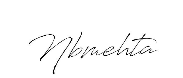 Design your own signature with our free online signature maker. With this signature software, you can create a handwritten (Antro_Vectra) signature for name Nbmehta. Nbmehta signature style 6 images and pictures png