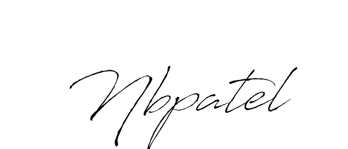 Create a beautiful signature design for name Nbpatel. With this signature (Antro_Vectra) fonts, you can make a handwritten signature for free. Nbpatel signature style 6 images and pictures png