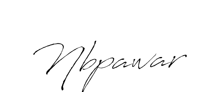 How to make Nbpawar signature? Antro_Vectra is a professional autograph style. Create handwritten signature for Nbpawar name. Nbpawar signature style 6 images and pictures png