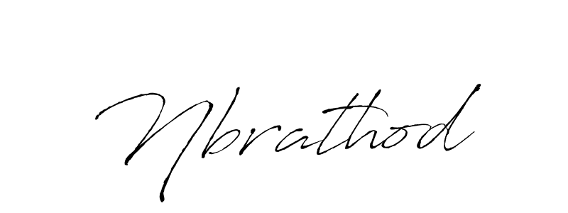 How to make Nbrathod signature? Antro_Vectra is a professional autograph style. Create handwritten signature for Nbrathod name. Nbrathod signature style 6 images and pictures png