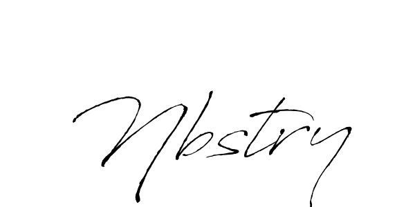 How to make Nbstry signature? Antro_Vectra is a professional autograph style. Create handwritten signature for Nbstry name. Nbstry signature style 6 images and pictures png
