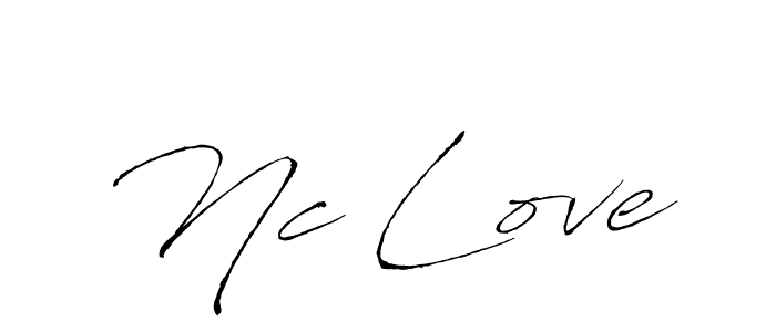 if you are searching for the best signature style for your name Nc Love. so please give up your signature search. here we have designed multiple signature styles  using Antro_Vectra. Nc Love signature style 6 images and pictures png