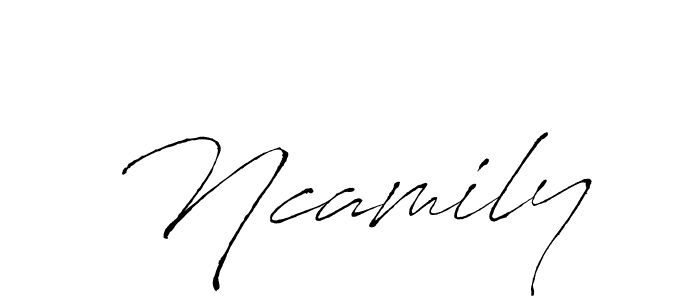 Once you've used our free online signature maker to create your best signature Antro_Vectra style, it's time to enjoy all of the benefits that Ncamily name signing documents. Ncamily signature style 6 images and pictures png