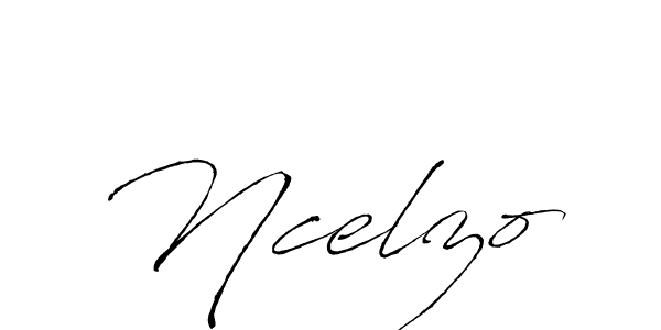 How to make Ncelzo signature? Antro_Vectra is a professional autograph style. Create handwritten signature for Ncelzo name. Ncelzo signature style 6 images and pictures png