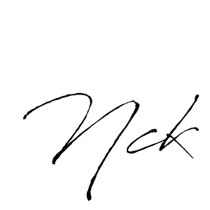 Also You can easily find your signature by using the search form. We will create Nck name handwritten signature images for you free of cost using Antro_Vectra sign style. Nck signature style 6 images and pictures png