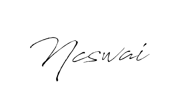 How to Draw Ncswai signature style? Antro_Vectra is a latest design signature styles for name Ncswai. Ncswai signature style 6 images and pictures png