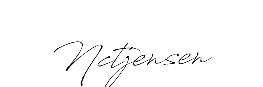 You should practise on your own different ways (Antro_Vectra) to write your name (Nctjensen) in signature. don't let someone else do it for you. Nctjensen signature style 6 images and pictures png