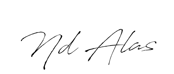 The best way (Antro_Vectra) to make a short signature is to pick only two or three words in your name. The name Nd Alas include a total of six letters. For converting this name. Nd Alas signature style 6 images and pictures png