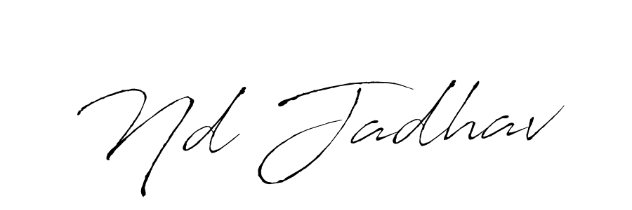 Antro_Vectra is a professional signature style that is perfect for those who want to add a touch of class to their signature. It is also a great choice for those who want to make their signature more unique. Get Nd Jadhav name to fancy signature for free. Nd Jadhav signature style 6 images and pictures png