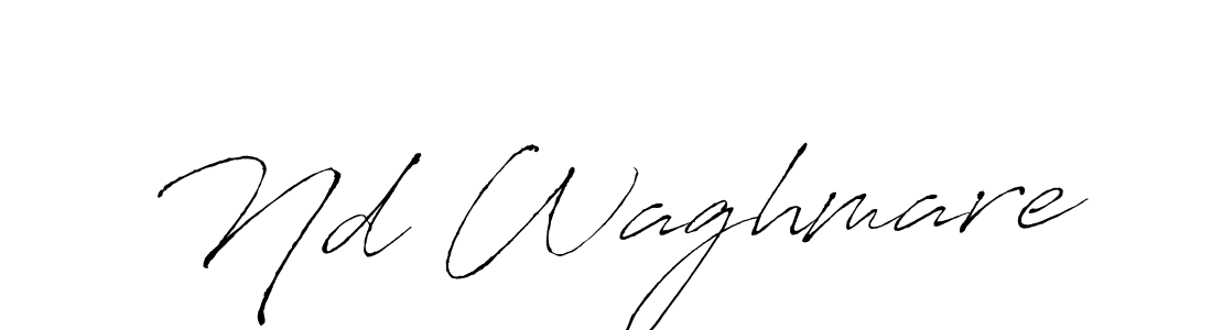 Design your own signature with our free online signature maker. With this signature software, you can create a handwritten (Antro_Vectra) signature for name Nd Waghmare. Nd Waghmare signature style 6 images and pictures png