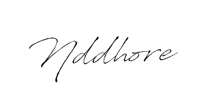 Also we have Nddhore name is the best signature style. Create professional handwritten signature collection using Antro_Vectra autograph style. Nddhore signature style 6 images and pictures png