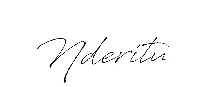 How to make Nderitu signature? Antro_Vectra is a professional autograph style. Create handwritten signature for Nderitu name. Nderitu signature style 6 images and pictures png